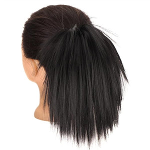 Hair Accessories 1 Pack Synthetic Messy Bun with Elastic Rubber Band Wig Straight Hair Ponytail Extensions Hair Bun for Women Hair Pieces For Women(07)
