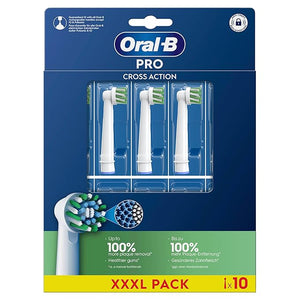 Oral-B Pro Cross Action Replacement Heads, 10 Heads
