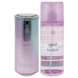 Missguided Real Babe for Women - 2 Pc Gift Set 2.7oz EDP Spray 7.4oz Body Mist