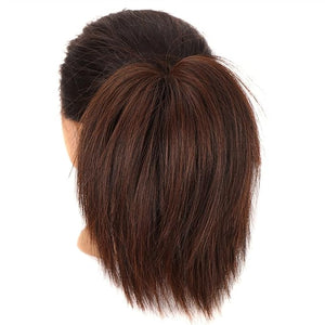 EARSHOT Hair Buns Hair Piece 1 Pack Synthetic Messy Bun with Elastic Rubber Band Wig Straight Hair Ponytail Extensions Hair Bun for Women Hair Accessories For Girls (Color : 2-30)