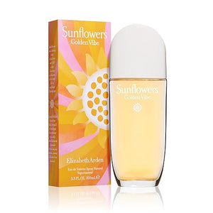 Elizabeth Arden Sunflowers Golden Vibe Women's Perfume, Floral Parfum, Notes of Vanilla, Petit Grain, &amp; Coconut Flower, Eau de Toilette, 3.3 fl oz