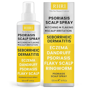 Psoriasis Scalp Spray | Psoriasis and Dandruff Treatment for Scalp Yeast Infections Psoriasis Flare-Ups &amp Folliculitis | Antifungal Ringworm Itchy Scalp Spray for Psoriasis Dryness