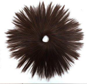 Hair Bun Short Ponytail Extensions Synthetic Straight Hair Hair Bun with Elastic Band Hair Accessories Women Wig Hair Bun Hair Buns Hair Piece ( Color : B )