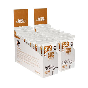 FROPRO Plant Protein Snack Bars - Plant Based Protein Bars All-Natural Gluten Dairy &amp Soy Free High Protein Bars with Low Calories | Coconut 24 Pack