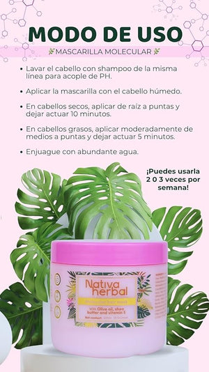 Molecular Hair Mask 300ml ? Intense Repair &amp Damage Recovery Treatment hair repair mask damaged hair treatment hydration