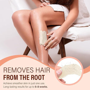 KeShi Waxing Kit Painless Hair Removal Wax Warmer with 6 Bags Hard WaxBeans for Full Body Legs Face Eyebrows &amp Bikini? Ideal for Both Women &amp Men(Orange)