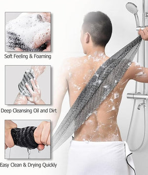 Blissal Exfoliating Shower Towel, Blissal Exfoliating Washcloth, Loofah Cloth 2/4PCS Blissal Exfoliating Towel, Men Or Women (4 PCS Mix)