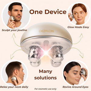 Microcurrent Facial Device Face Massager Tool Eye and Neck Massager Face Roller Beauty Tools for Relaxing Facial Massage and Skin Care Routine