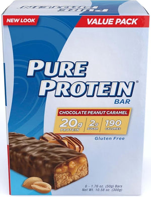 Pure Protein Value Pack Chocolate Peanut Caramel 24 Count Pack