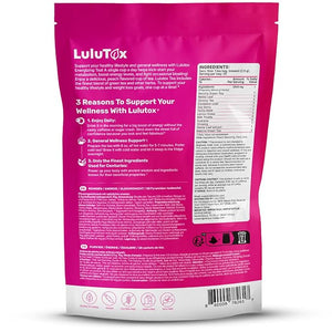 LULUTOX Detox Tea - Slimming Tea with Dandelion and Ginseng to Support Goals for Detox Cleanse, Flat Belly, Bloating, Healthy Weight and Digestive Health - Women &amp; Men - Peach Flavor (28 Servings)