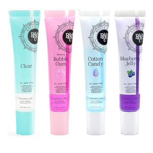 Rosee Lip Gloss Vegan &amp; Cruelty Free Treatment, Professional Make up, Long Lasting Glossy with Shea Butter, Moisturize, Protect &amp; Smooth, High Shine, Non-Sticky (w. Set of 4-4, 0.5)