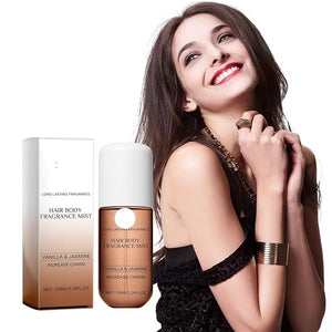 Vanilla Jasmine Scented Fragrance Spray - Natural Fresh Floral Fragrance For Long-lasting Aroma On Hair Body Clothes &amp More(3PCS)