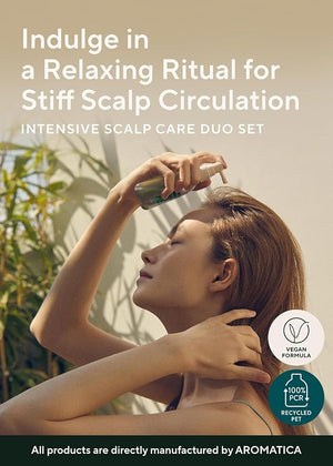 AROMATICA Rosemary Root Enhancer &amp Wooden Scalp Massager Set - Hair Scalp Massager with Rosemary Water Scalp Serum for Hair Growth Hair Care for Women Dry Treatment Set Christmas Gift for hair