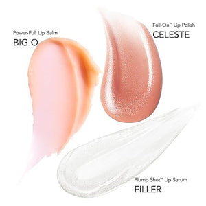 BUXOM Power-Full Plumping Lip Balm, Tinted Lip Balm Plumper, Enhancing Lip Moisturizer, Hydrating &amp; Smoothing Peptide Lip Treatment, Cruelty-Free