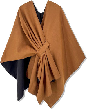 Moss Rose Women's Shawl Wrap Poncho Ruana Cape Open Front Cardigan Shawls for Fall Winter