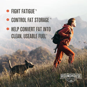 ROUNDHOUSE PROVISION Three Hit Combo by Chuck Norris ? Fat Burner Energy Booster &amp Wellness Support ? 30-Day Supply (60 Capsules)