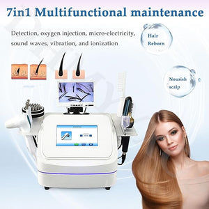 Skin Hair Scalp DetectorScalp Hair Follicle Detectorwith 4 Spectral Detection 200 Times MagnificationAnti Hair Loss Hair Follicle Detectorwith 7 HandlesLCD Screen