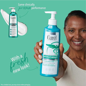 Curel Hydra Therapy In Shower Lotion Wet Skin Moisturizer for Dry or Extra-dry Skin with Advanced Ceramide Complex 12 Oz Pack of 2