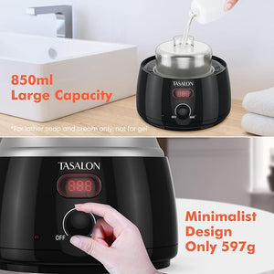 TASALON Professional Hot Lather Machine for Shaving -750ml Large Capacity Professional Lather Maker for Men Face Shaving Shaving Foam Machine for Home Use Salon Barber Shop With 2 pumps