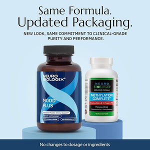 Neuro biologix Mood Plus for Men and Women Advanced Supplement with GABA 5-HTP Ashwagandha Magnesium &amp Chamomile for Emotional Balance Serotonin Support &amp Relaxation 60 Capsules