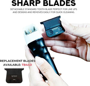 Supreme Trimmer 2Spee ST622 ? Cordless Beard &amp Hair Trimmer for Men | 2-Speed Motor 180 Min Runtime Zero-Gap Adjustable Blade Digital Display Removable Blade Design