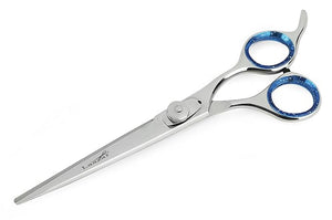 Laazar Pro Straight Hair Cutting Scissors | Professional Barber/Hairdresser Trimming Shears with Japanese Steel Blade and Comfort Rings | Extra Sharp | Grooming Tools for Men and Women