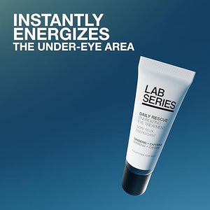 Lab Series Men's Daily Rescue Energizing Eye Treatment - Under Eye Cream Moisturizer with Ginseng &amp Caffeine - Energizes and Hydrates - Skin Care for Men 0.5 Fl Oz