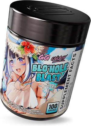 Gamer Supps GG¢ç Energy - Blo'hole Blast by Shylily (100 Servings) - Keto Friendly Gaming Energy and Nootropic Blend Sugar Free + Organic Caffeine + Vitamins + Immune Support Powder Drink
