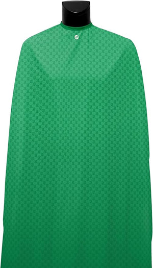 Illuzien Green Ski Mask PRO Barber Cape Hair Cut Drape Water-Resistant Barber Accessories Professional Cape