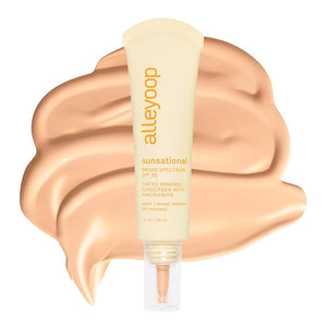 Alleyoop Sunsational Tinted Moisturizer SPF 50 for Face Broad Spectrum ? 100% Mineral Face Sunscreen with Jojoba, Hydrating &amp; Soothing Tinted Sunscreen, Vegan &amp; Cruelty-Free (Dawn)