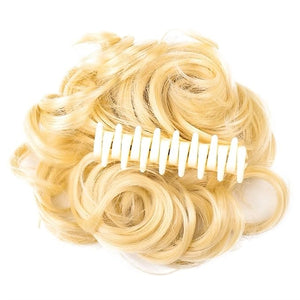 Hair Accessories Synthetic Messy Bun Wavy Curly Bun Ponytail Hair Extensions Fancy Curly Bun Claw Clip Bun Wig For Women Hair Pieces For Women(1pcs-05)