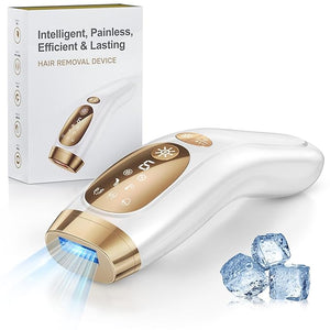Laser Hair Removal for Women and Men - IPL Hair Removal with Ice-Cooling System for Painless &amp; Long-Lasting Result, Whole Body Hair Removal
