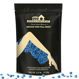 Lifestance 2.5lb Wax Beads Kit Chamomile Hard Wax Beans For Hair Removal Brazilian Bikini Face Painless Waxing for Fine Coarse Hair Women Men Large Refill for Wax Warmers at Home