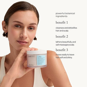 goop Beauty Scalp Scrub Shampoo | Exfoliator to Dexofiy &amp Purify | Himalayan Salt &amp Rosehip Oil | Cleanses Hair of Product Buildup | 6.7 fl oz