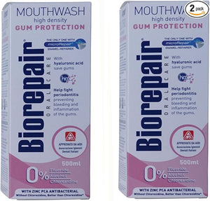Biorepair:  Collutorio  Mouthwash High Density Gum Protection 500ml /16.91 fl.oz Pack of 2