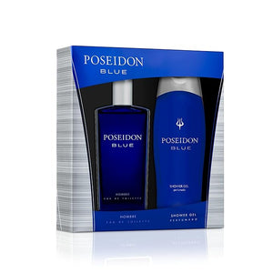 Instituto Espa?ol Poseidon Blue Men¡¯s Gift Set Invigorating Citrus and Aromatic Notes Fresh Eau de Toilette Spray 3.4 fl oz and Shower Gel 8.45 fl oz