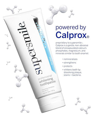 Supersmile Professional Teeth Whitening Toothpaste - Fluoride Free for Visibly Brighter Smile - Whitens up to 6 Shades