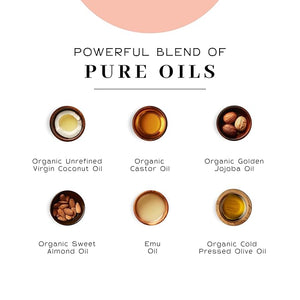 Vanman - Protection Oil Hair Serum for Growth - Infused with Castor Jojoba Almond Olive Emu Coconut Oil - Fragrance-Free - for Dry and Frizzy Hair - 4 Ounce