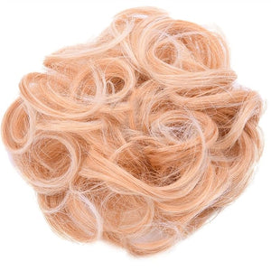 Hair Accessories 1 Pack Synthetic Donut Bun Messy Bun Hair Slices Curly Wavy Headbands Women Bun Wig Synthetic Wig Hair Extensions Hair Pieces For Women(144T613)