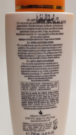 CT+ Clear Therapy Extra Lightening Skin Cream 6.76 &amp Lotion 8.45oz &amp Soap 6.17oz &amp Serum 2.37oz &amp Liner101 LPS40 Pencil &amp Sample Fragrance