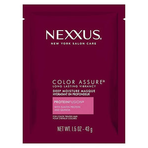 Nexxus Deep Moisture Mask Color Assure Long Lasting Vibrancy Conditioning Mask for Color Treated Hair 1.5 Ounce (Pack of 10)