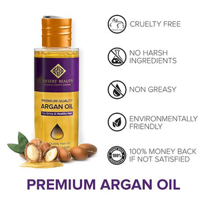 Argan Oil 4 oz Hair Oil Treatment for Dry Damaged Hair Leave-in Conditioner Hydrating Strengthens Natural Cruelty Free
