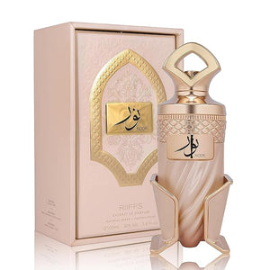 Noor by RIIFFS Women's Gourmand Perfume Eau de Parfum - Caramel &amp Vanilla Luxury Scent with 24H Longevity | 3.4 Fl Oz 80% Vol Seductive Edible Fragrance