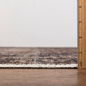 Keen Home Design 9x12 Rug - Machine Washable Area Rug with Non-Slip Backing Ideal for Living Room Dining Room Bedroom - Vintage Easy Clean Durable Low Pile Rug - (9' x 12')