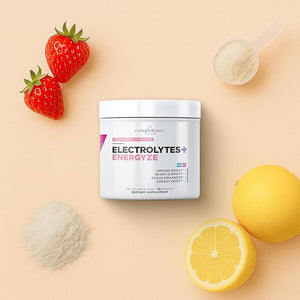 Livingood Daily Electrolytes Powder Electrolytes Hydration Powder with Vitamin C Taurine D Ribose &amp FOS Sugar Free Electrolyte Drink Mix Keto Gluten Free Strawberry Lemonade 30 Servings