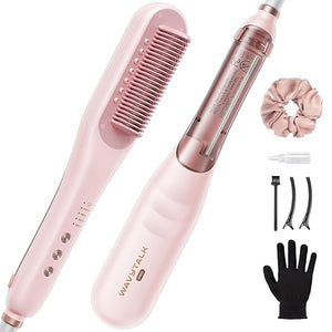 Wavytalk Pro Steam Hair Straightener Brush Steamline Pro 3 in 1 Straightening Brush Steam Reduces Damage Nourishes Hair and Expedites Straightening