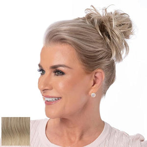 Toni Brattin Twist Classic - Hair Piece Accessory - Instant Volume &amp Styling for Women - Wrap Around Short or Long Ponytail - Quick and Easy to Use Wrap Up Bun - Heat-Friendly Fiber (Light Blonde)