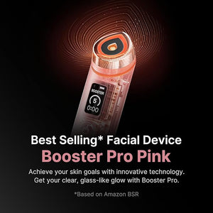 medicube Age-R Booster Pro Pink | 6-in-1 Real Glass Glow Beauty Massager | Looking Glass Skin | Korean Skin Care