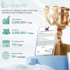 Sapphire Ice Cooling Hair Remove Device, Ice-cooling Device Hair Removal for Nearly Painless, Auto Flashing for Fast Full Body Hair Removal, White