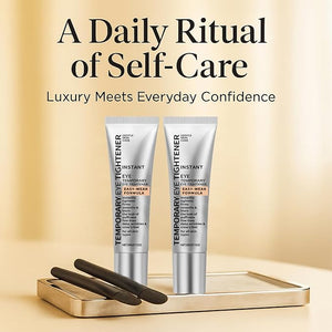 Perfection Eye Tightener Cream 2PCS with 2 Brushes ? Instant Firming Lotion for Puffiness Fine Lines &amp Wrinkles Lightweight Easy-Wear Formula Gentle Skin Care for All Skin Types